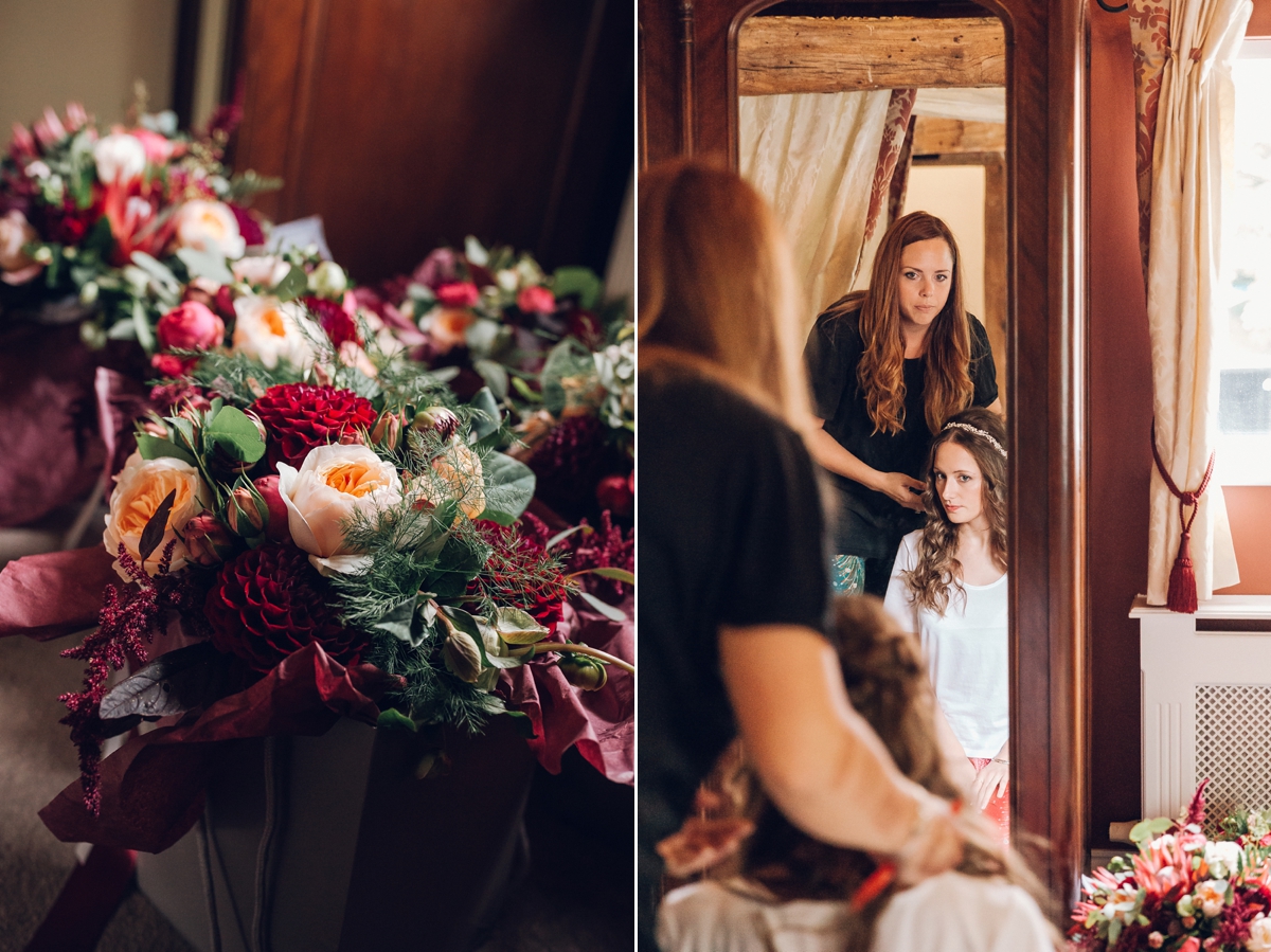 55 A rainy day bohemian barn wedding