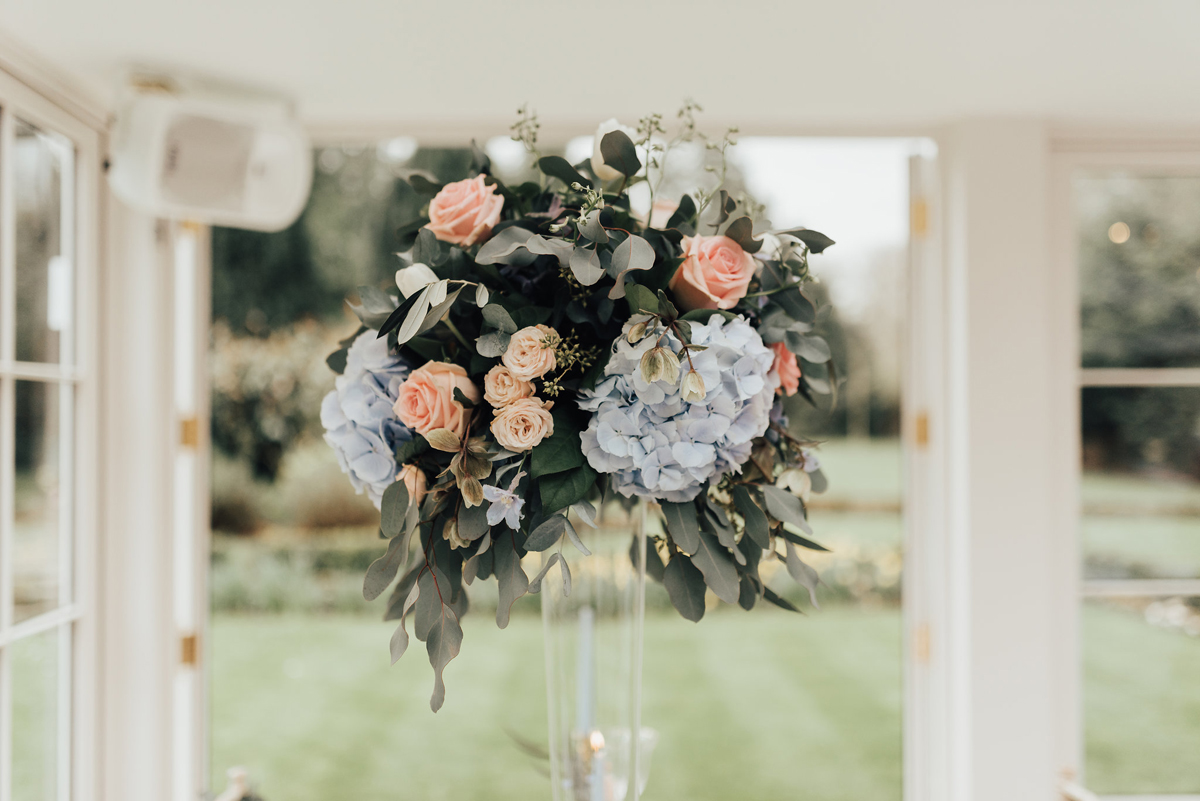 55 Something Blue wedding and bridal inspiration with a handpainted leather jacket