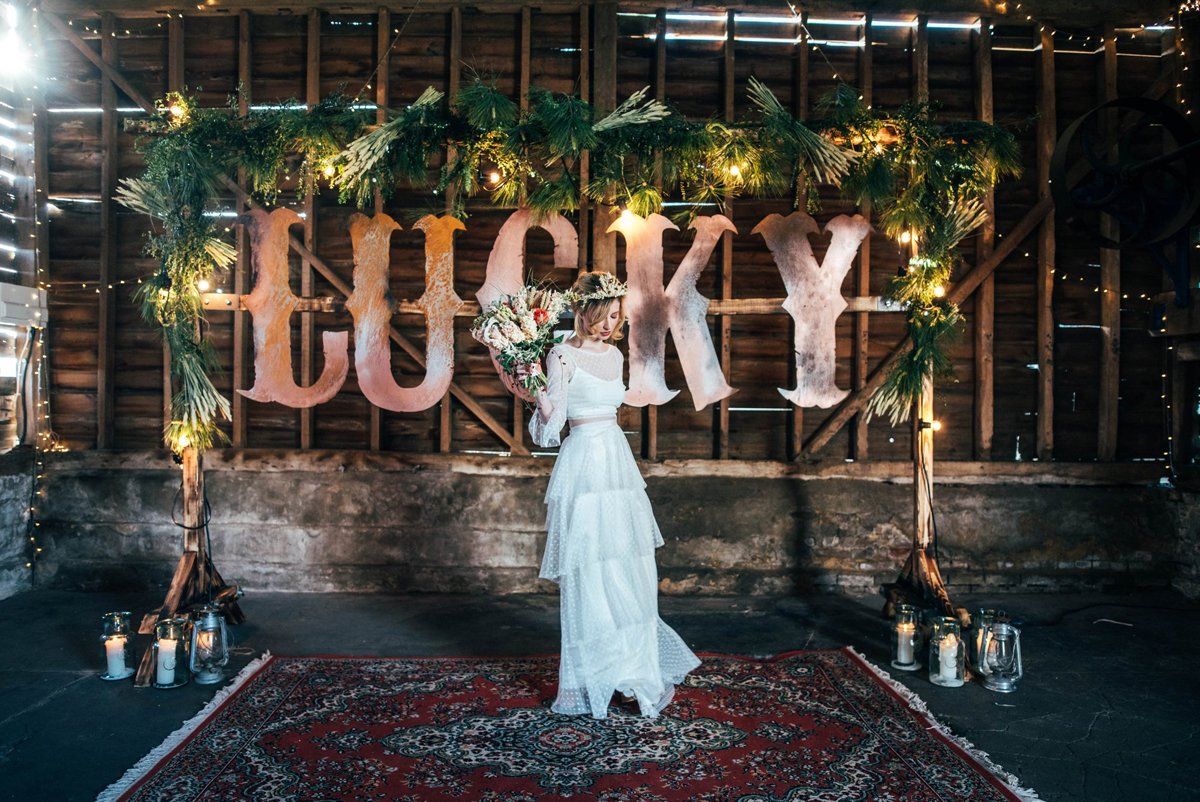 55 Whisky and roses bridal editorial - Whisky and Roses: A Delightful Barn Wedding Editorial 55 Whisky and roses bridal editorial
