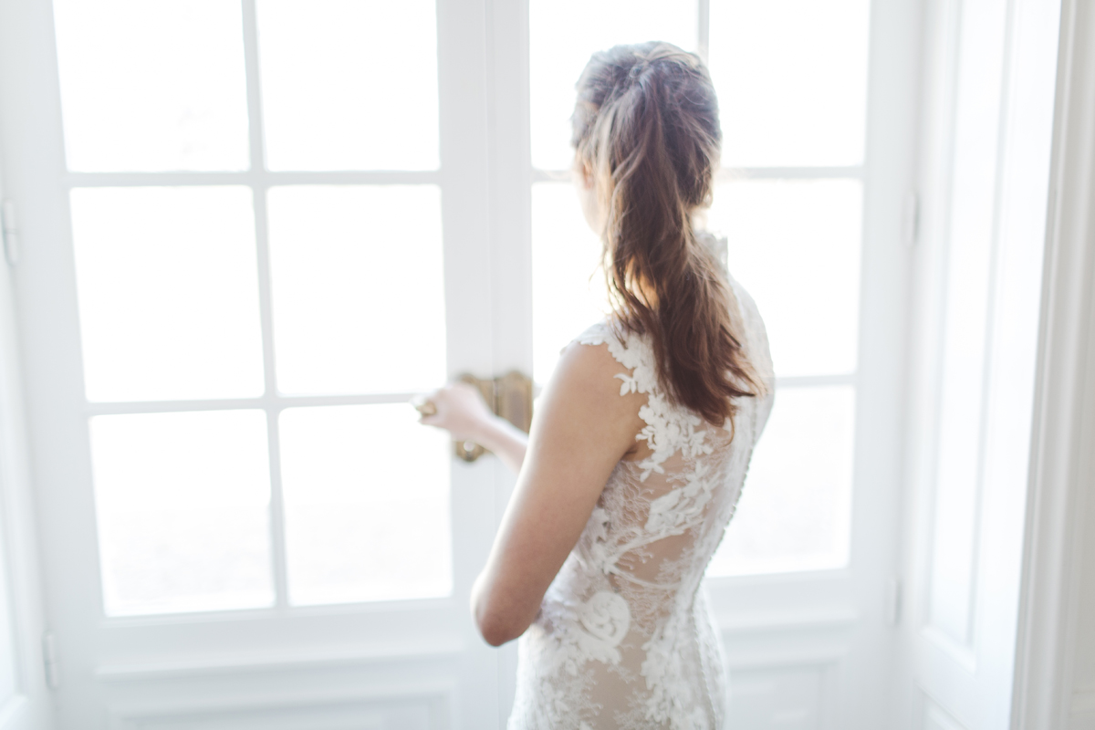 68 A natural and elegant French countryside editorial featuring Charlie Brear and Pronovias