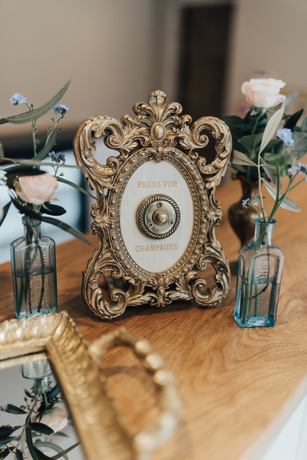 69 Something Blue wedding and bridal inspiration with a handpainted leather jacket