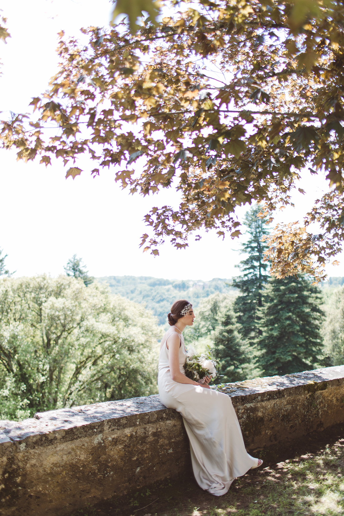87 A natural and elegant French countryside editorial featuring Charlie Brear and Pronovias