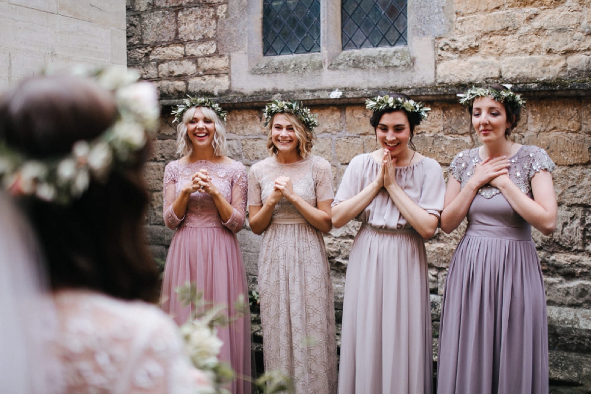 9 A bohemian and botanical inspired wedding with a Needle and Thread dress