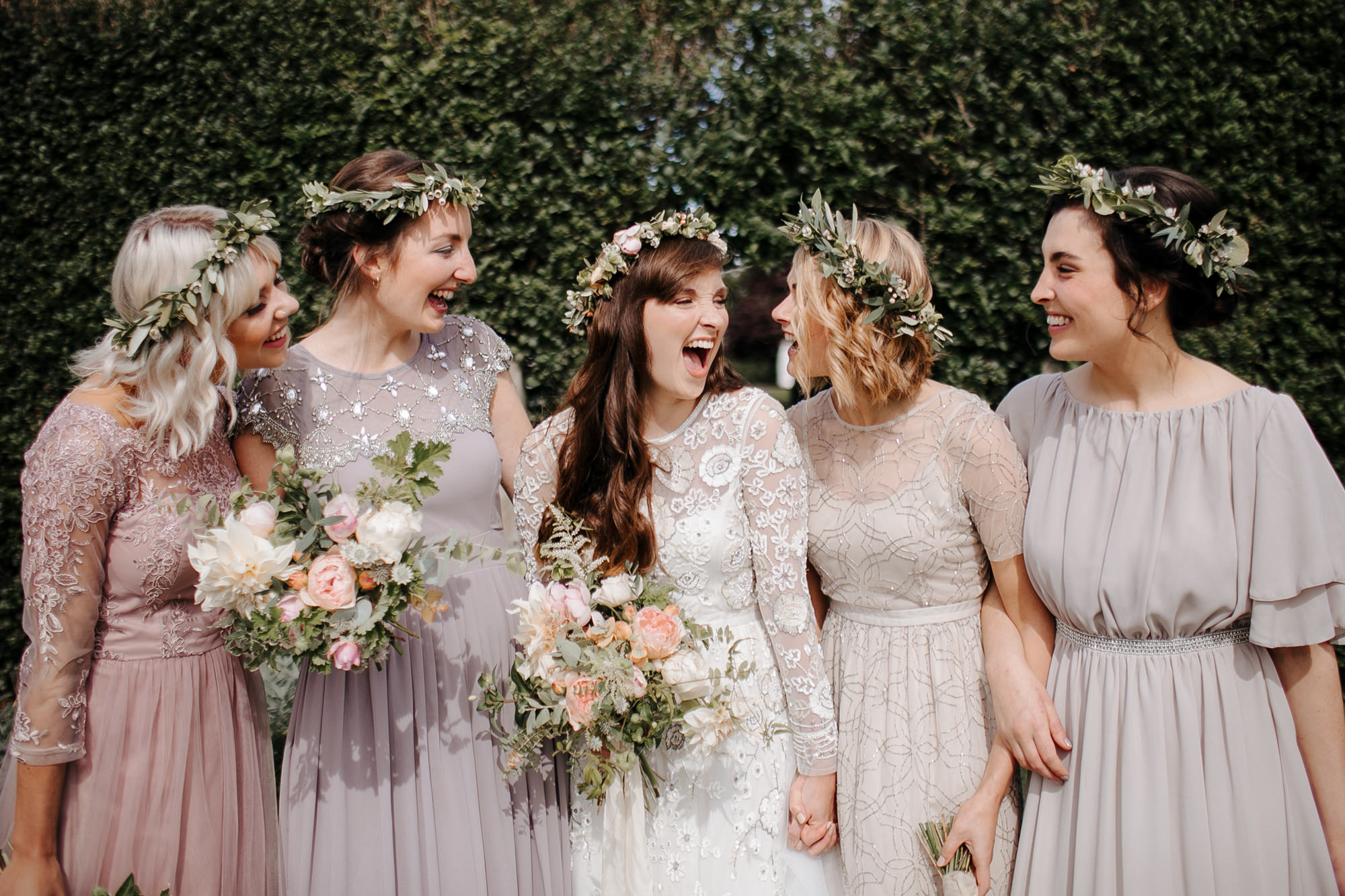 A Needle and Thread Dress for a Bohemian and Botanical Inspired Woodland  Wedding