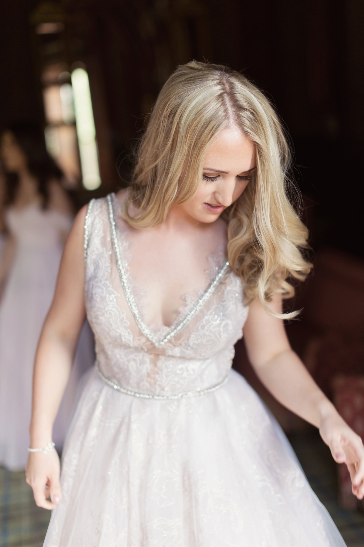 12 A Galia Lahav gown and accents of marble and gold for a scottish castle wedding