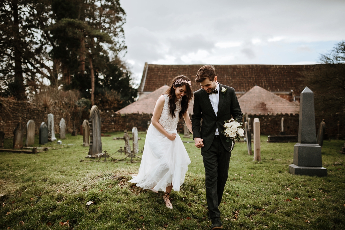 13 A BHLDN dress for a low key and intimate wedding