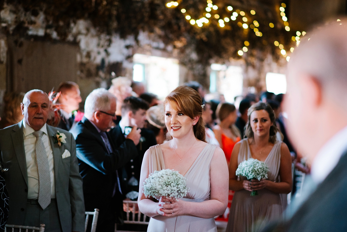 14 A Jenny Packham beaded gown for a lovely laidback country barn wedding