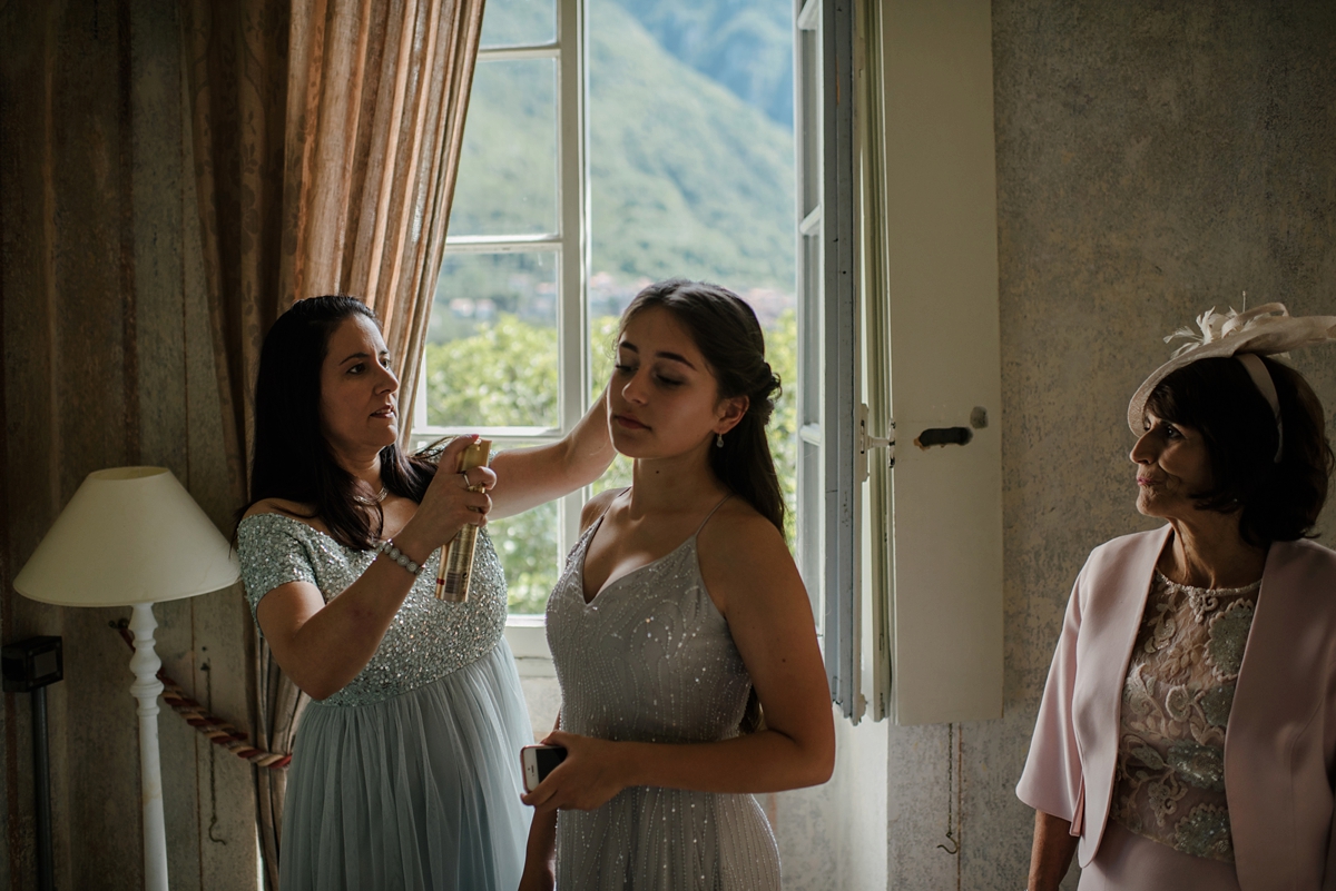 14 A Monique Lhuillier gown for a romantic summer villa wedding on Lake Como in Italy