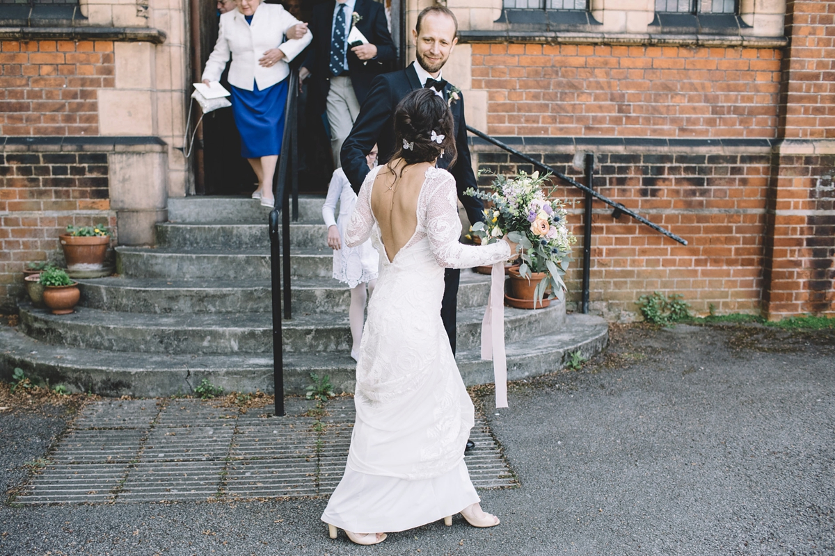 15 A Grace Loves Lace gown for a DIY garden wedding inspired by nature and flowers