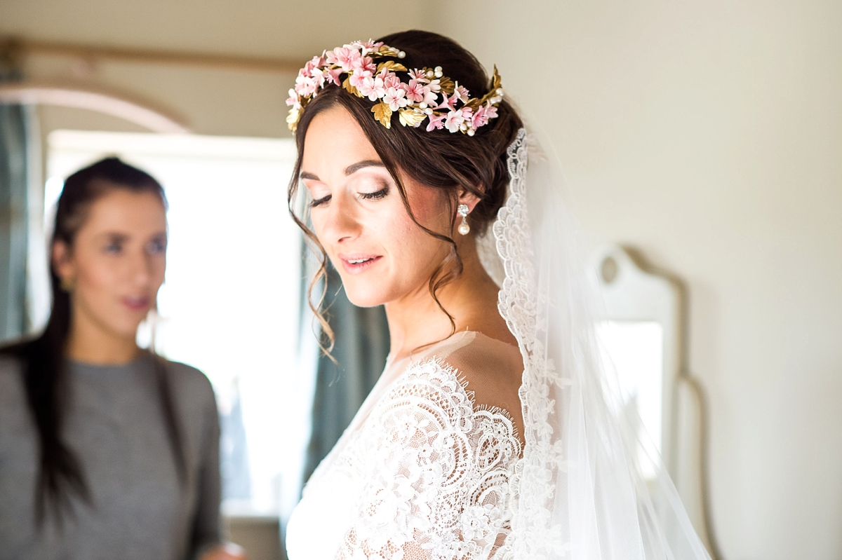 15 An Allure Bridals gown for a charming barn wedding