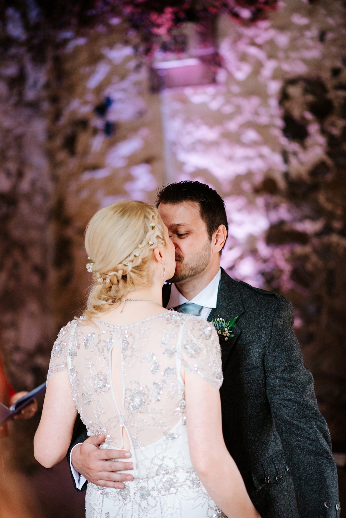 17 A Jenny Packham beaded gown for a lovely laidback country barn wedding