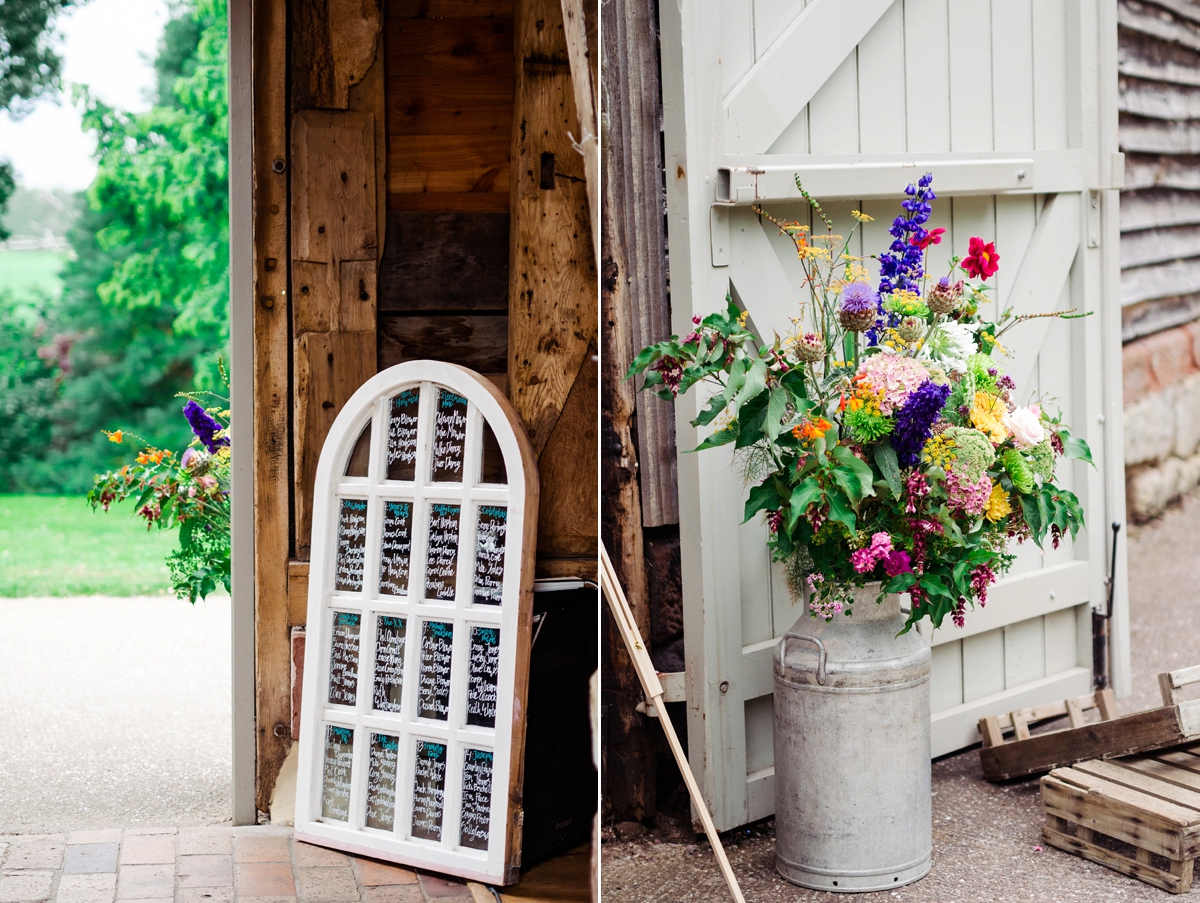 19 A Karen Willis Holmes sequin dress for a colourful Lost Gardens of Heligan inspired barn wedding