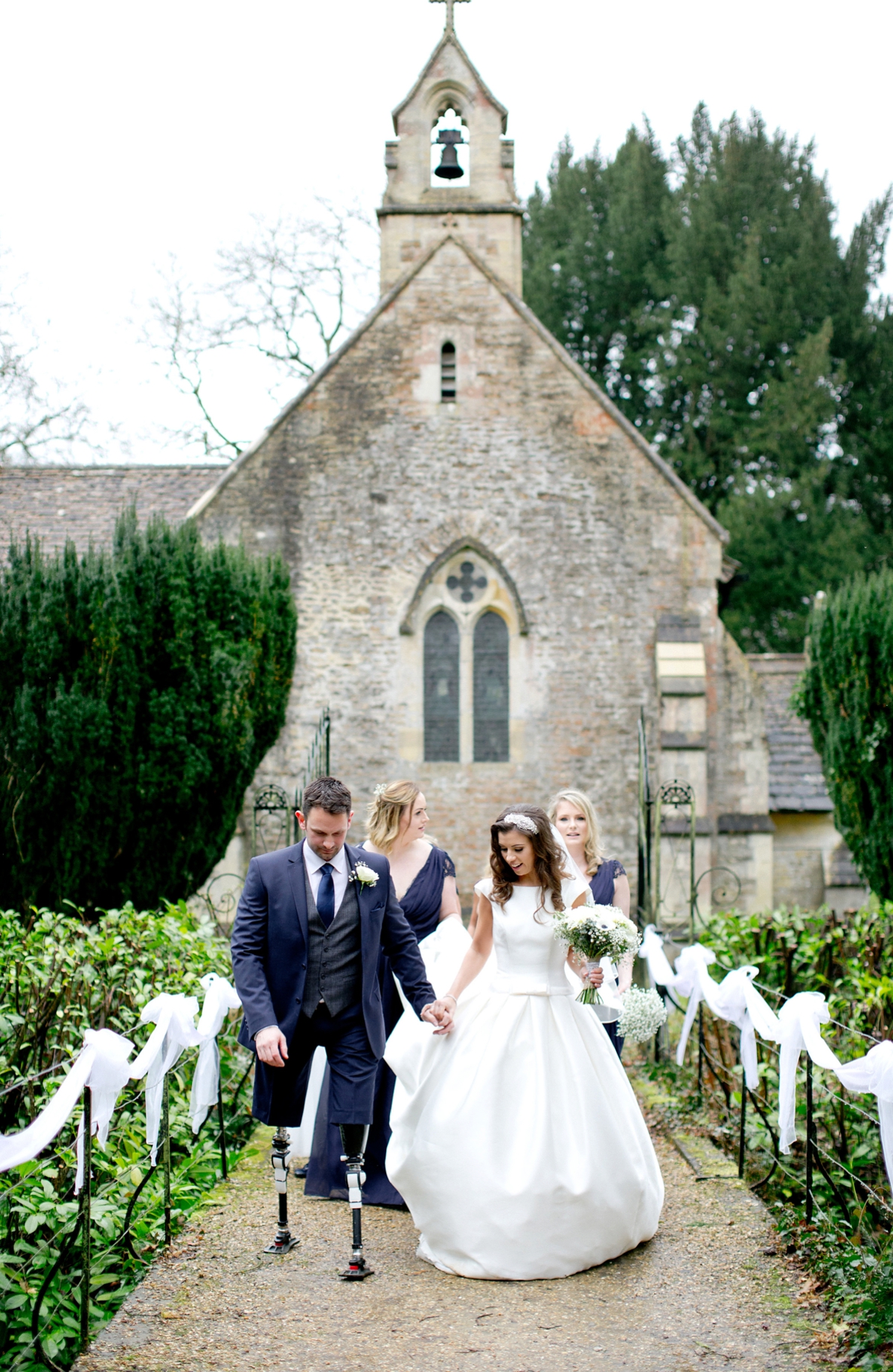 21 A Pronovias gown for a beautiful blue wedding - Pronovias Elegance for a Stylish Navy Blue and Gold Winter Wedding 21 A Pronovias gown for a beautiful blue wedding