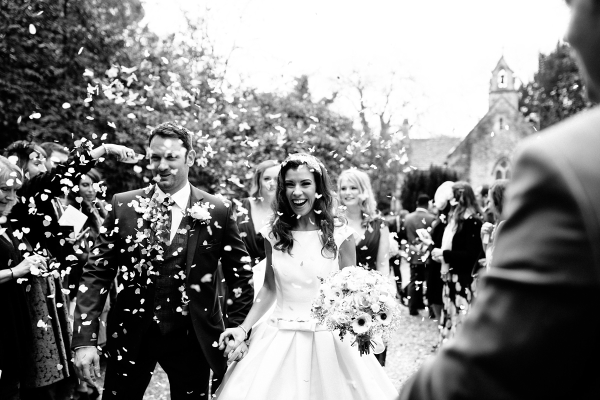 23 A Pronovias gown for a beautiful blue wedding - Pronovias Elegance for a Stylish Navy Blue and Gold Winter Wedding 23 A Pronovias gown for a beautiful blue wedding
