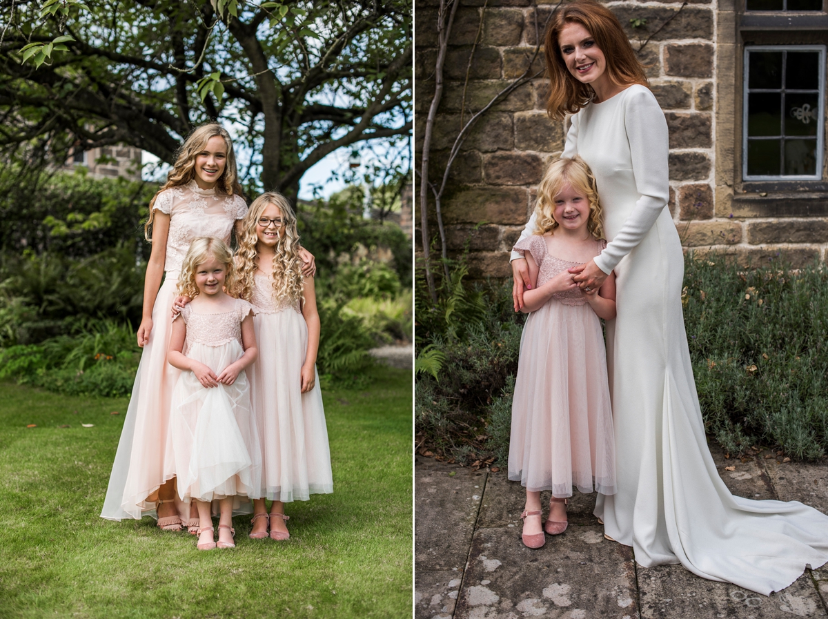 24 A beuatiful long sleeved and backless Pronovias gown for a wedding in Bakewell in Derbyshire