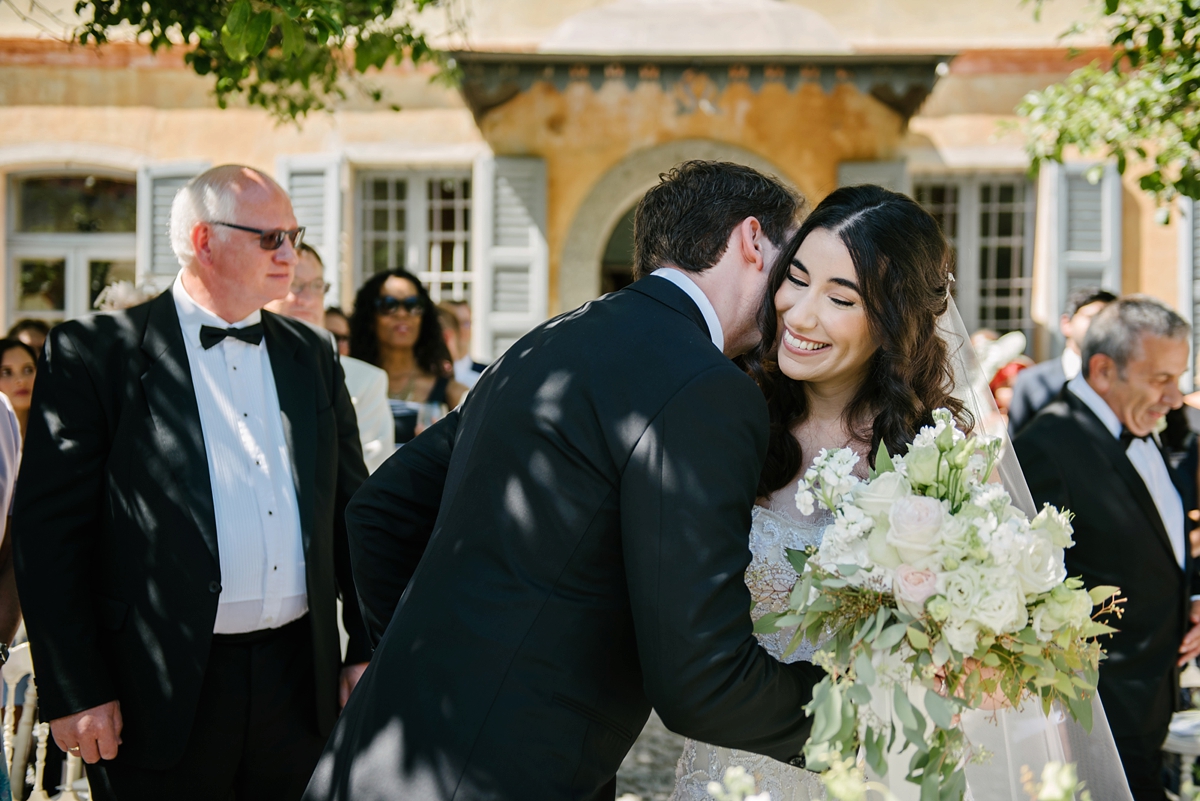 25 A Monique Lhuillier gown for a romantic summer villa wedding on Lake Como in Italy