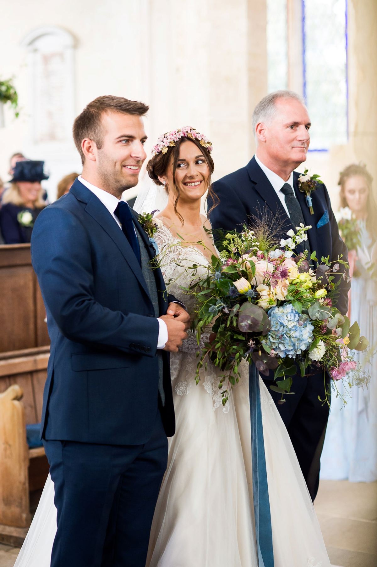 26 An Allure Bridals gown for a charming barn wedding