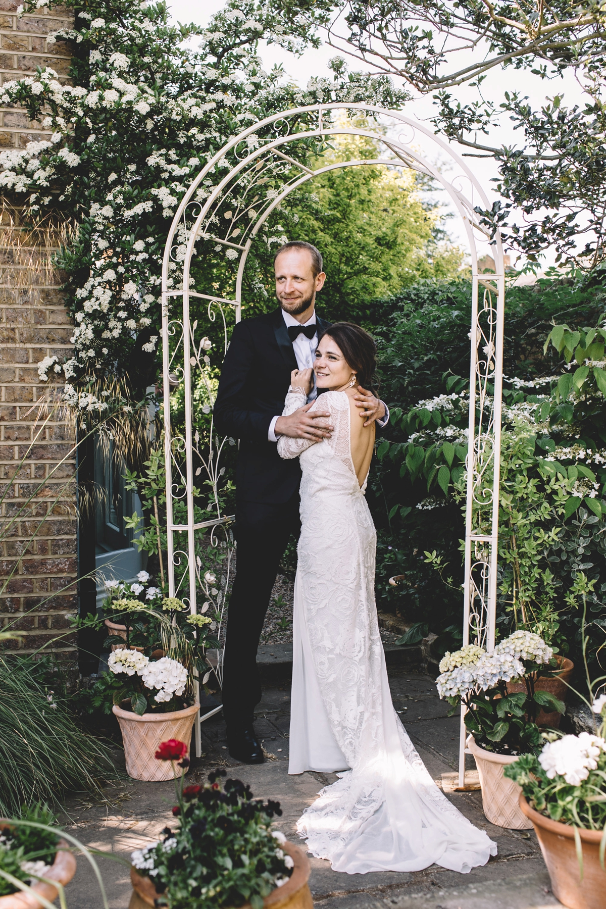 27 A Grace Loves Lace gown for a DIY garden wedding inspired by nature and flowers