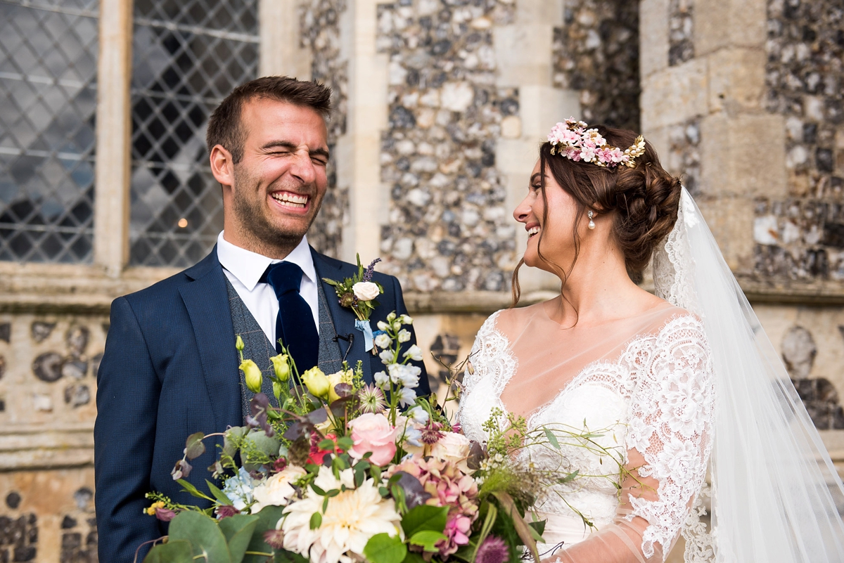 29 An Allure Bridals gown for a charming barn wedding