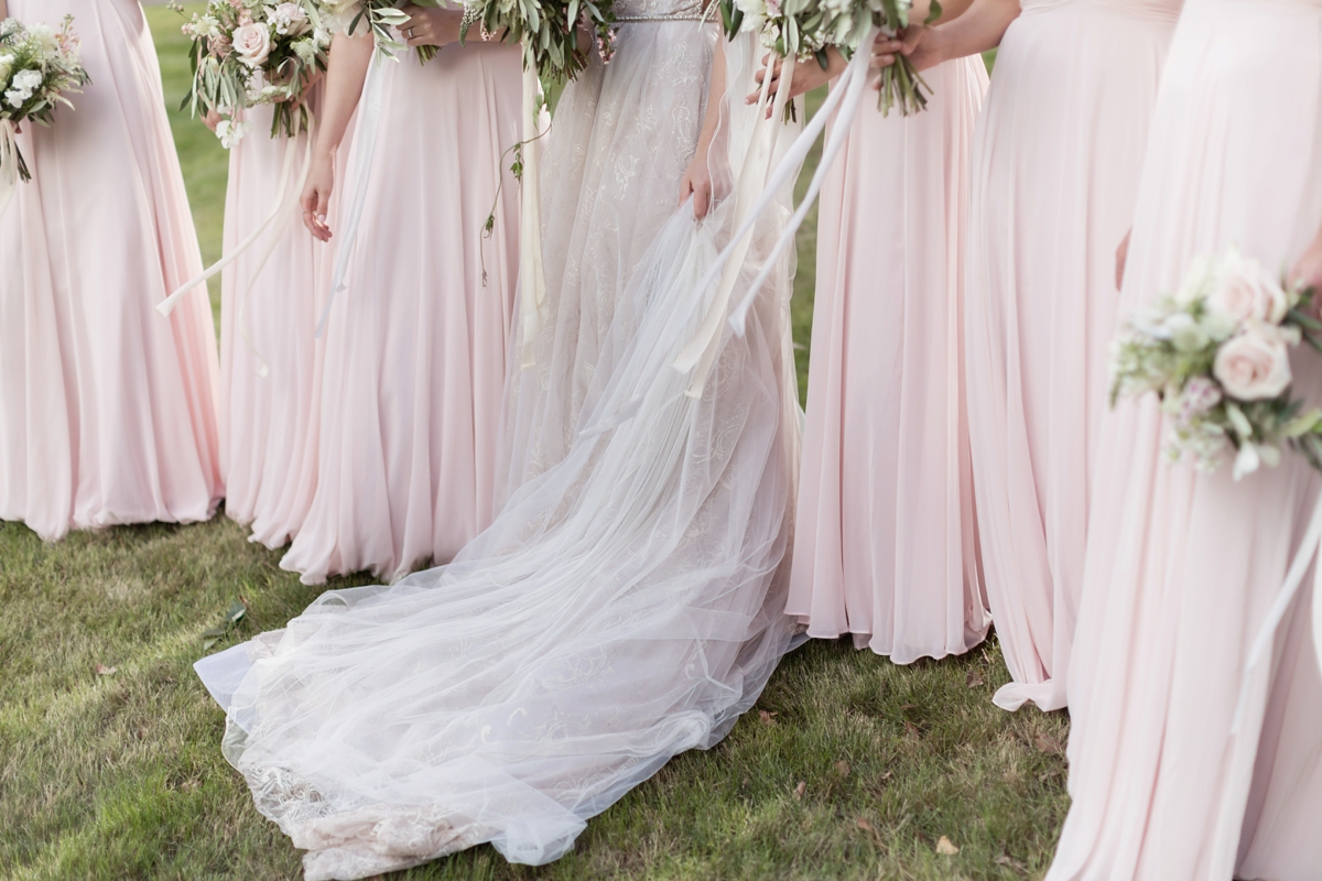 31 A Galia Lahav gown and accents of marble and gold for a scottish castle wedding