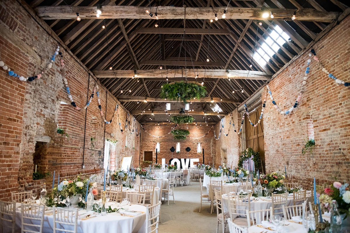 31 An Allure Bridals gown for a charming barn wedding