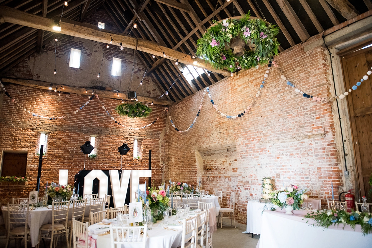 32 An Allure Bridals gown for a charming barn wedding