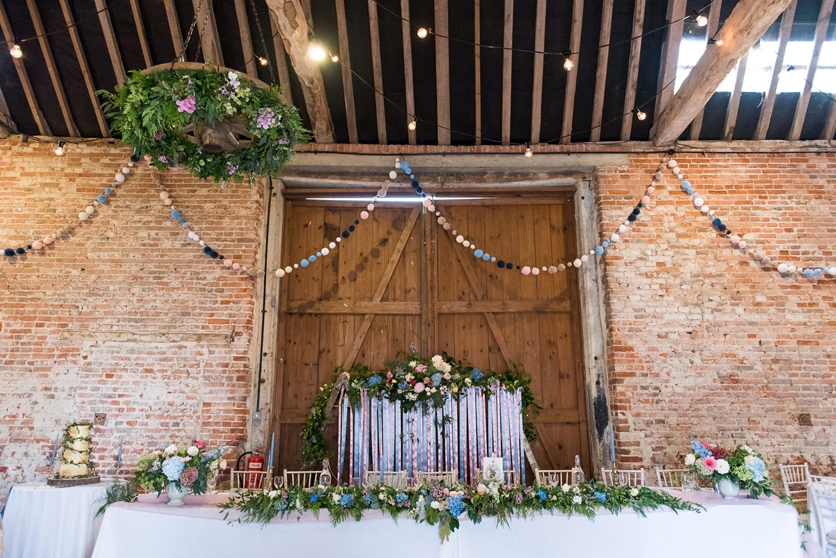 33 An Allure Bridals gown for a charming barn wedding