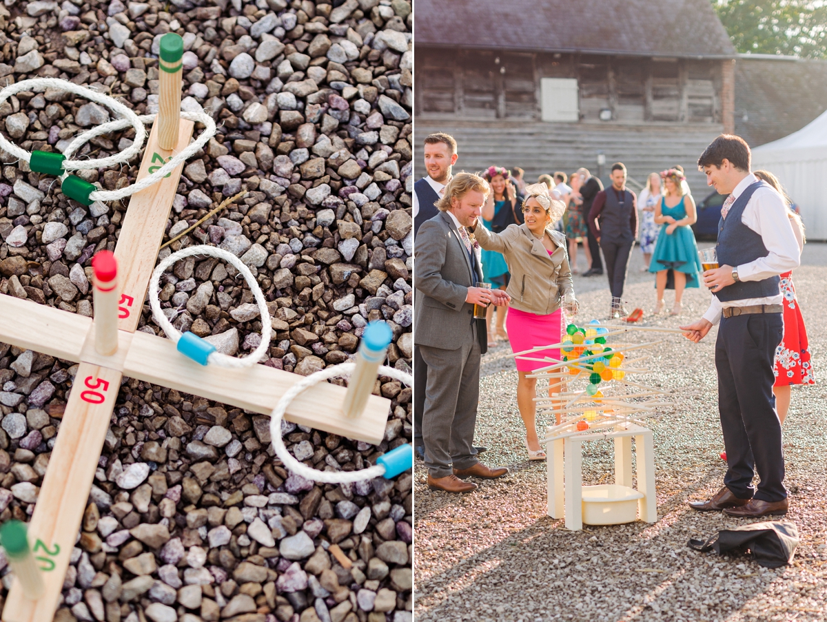 34 A Karen Willis Holmes sequin dress for a colourful Lost Gardens of Heligan inspired barn wedding