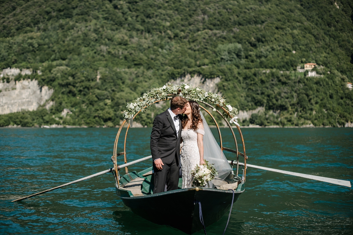 36 A Monique Lhuillier gown for a romantic summer villa wedding on Lake Como in Italy
