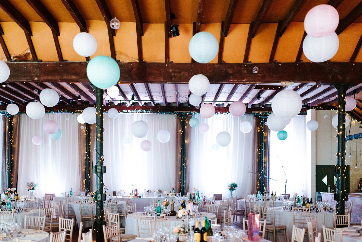 38 A Jenny Packham beaded gown for a lovely laidback country barn wedding