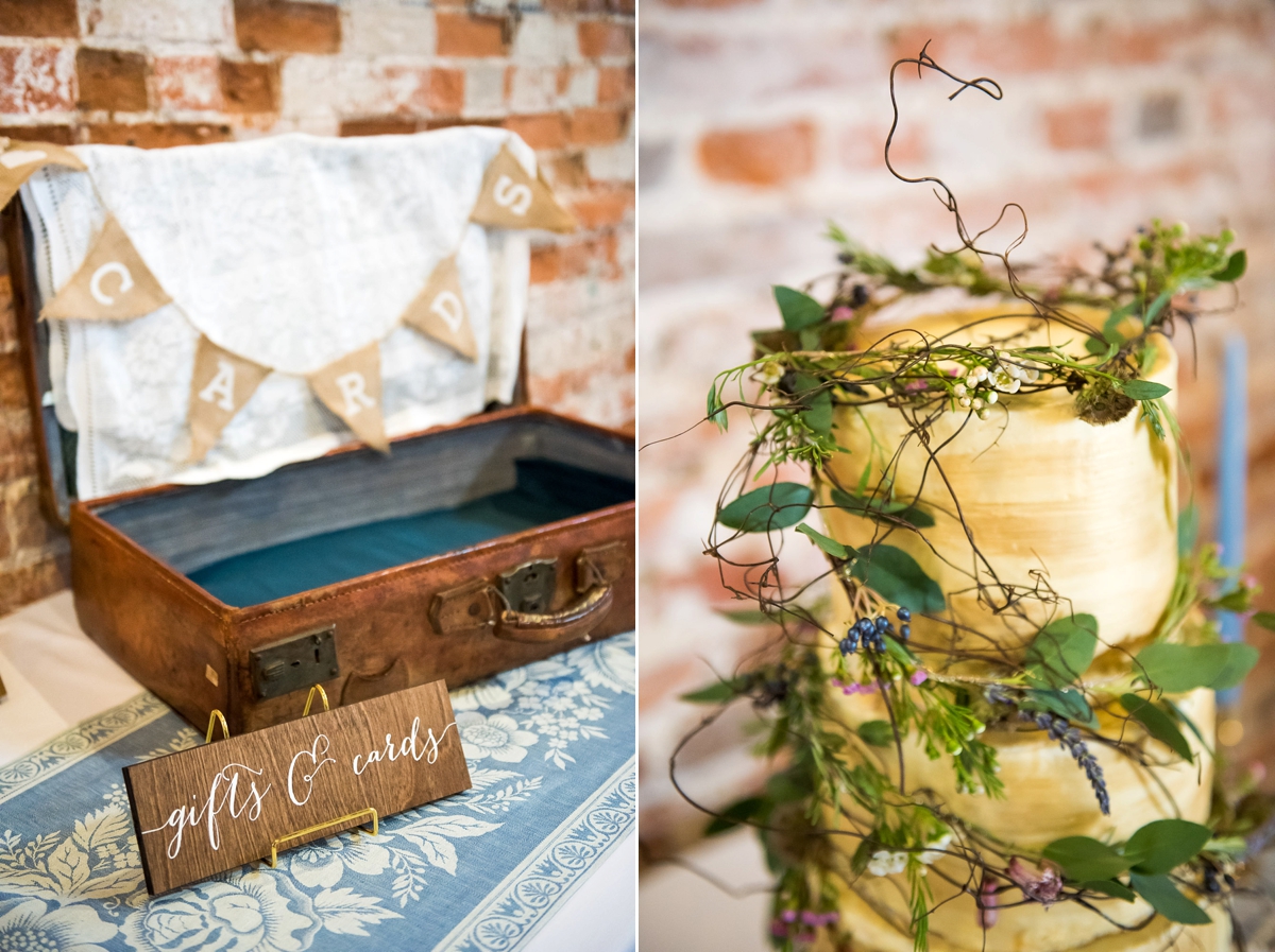 38 An Allure Bridals gown for a charming barn wedding