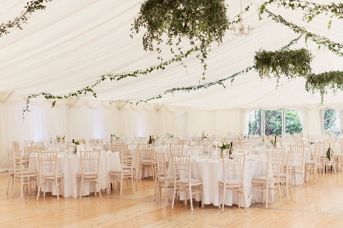 40 A Galia Lahav gown and accents of marble and gold for a scottish castle wedding