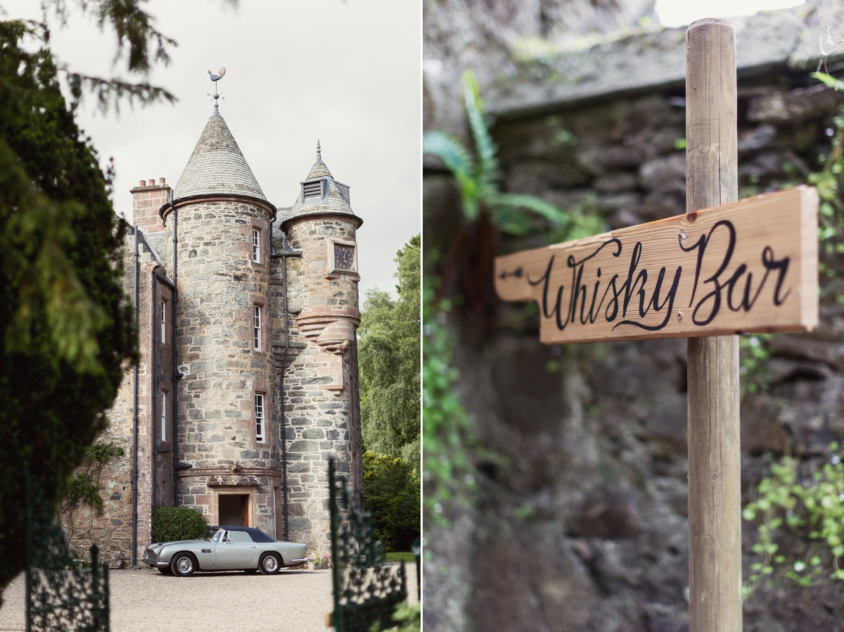 44 A Galia Lahav gown and accents of marble and gold for a scottish castle wedding