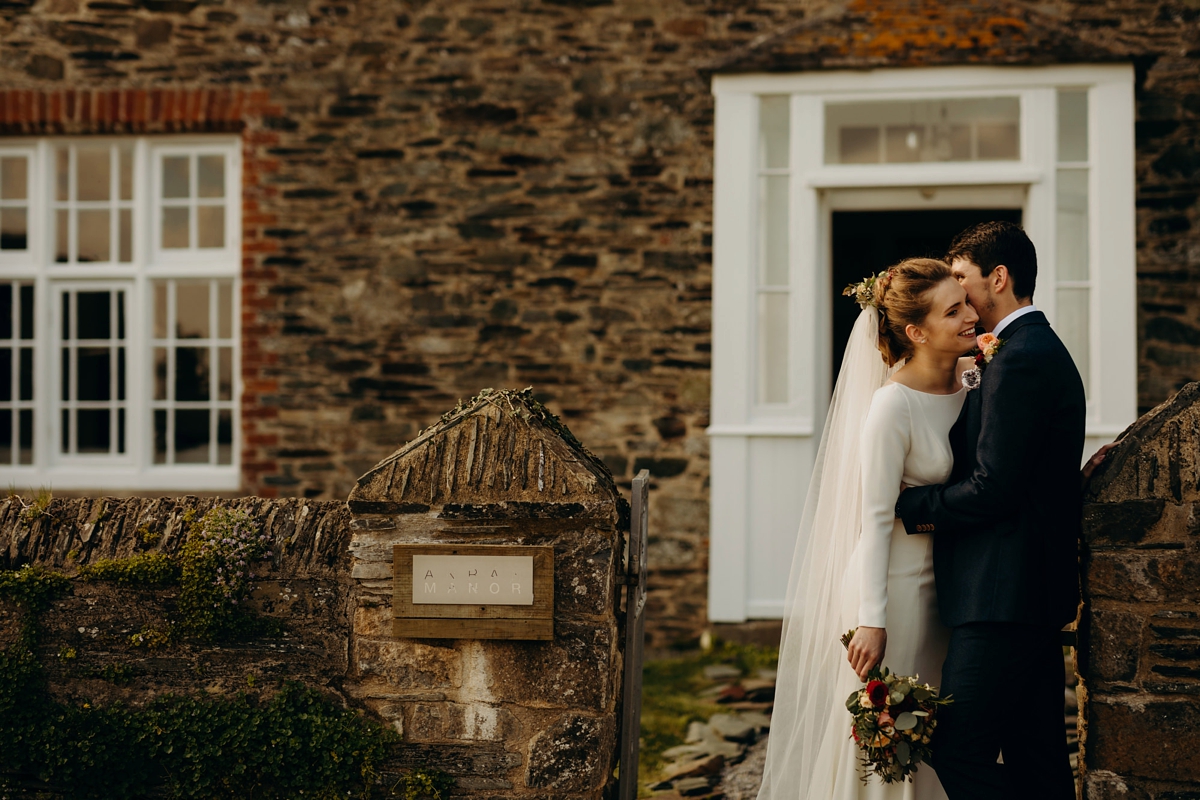 44 A long sleeved Justin Alexander dress for an elegant Glasshouse Wedding