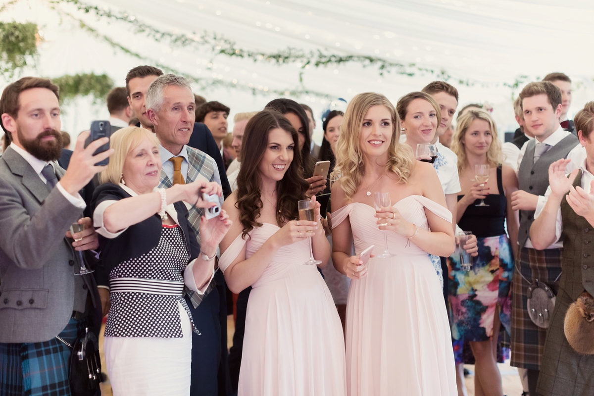 46 A Galia Lahav gown and accents of marble and gold for a scottish castle wedding