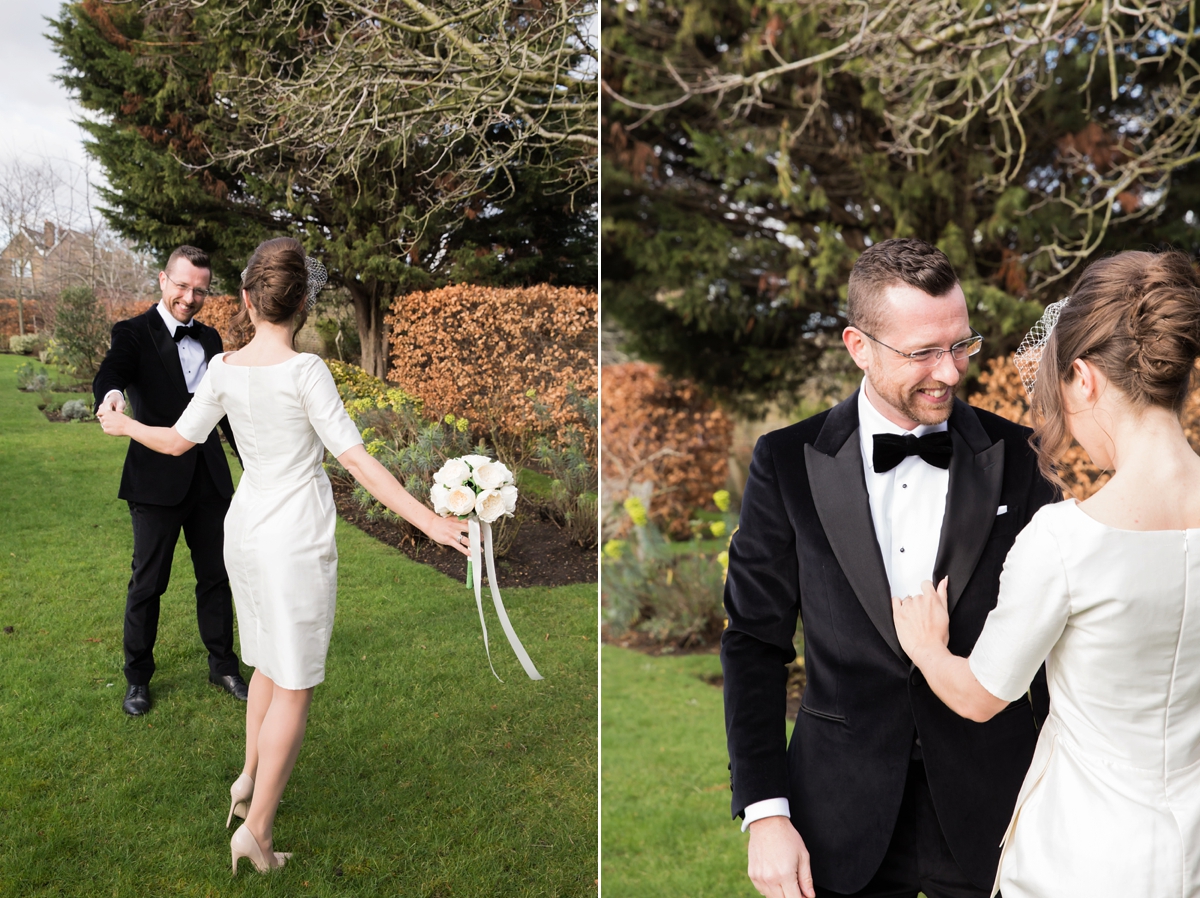 5 A 1950s inspired modern intimate wedding with a short dress by Kate Edmondson