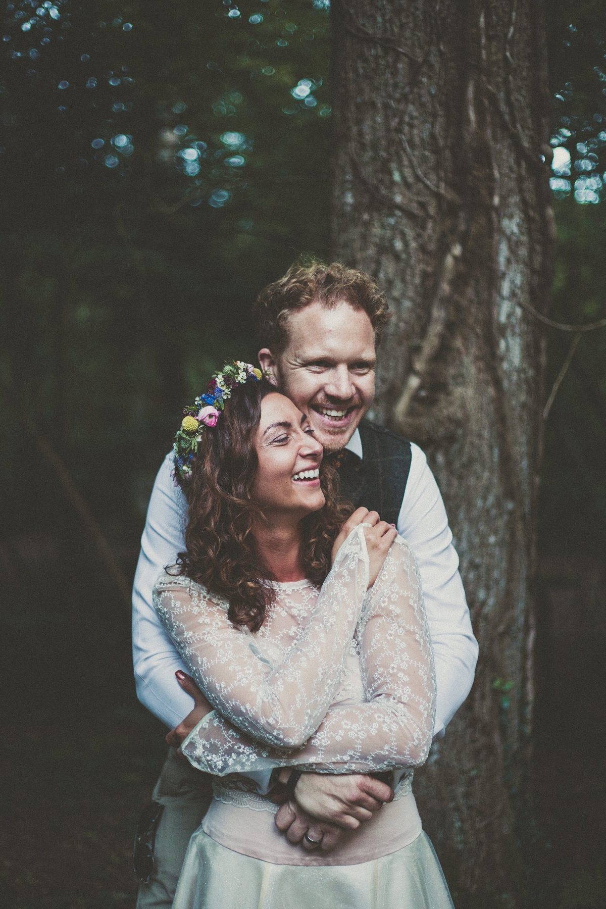 54 A colourful woodland wedding