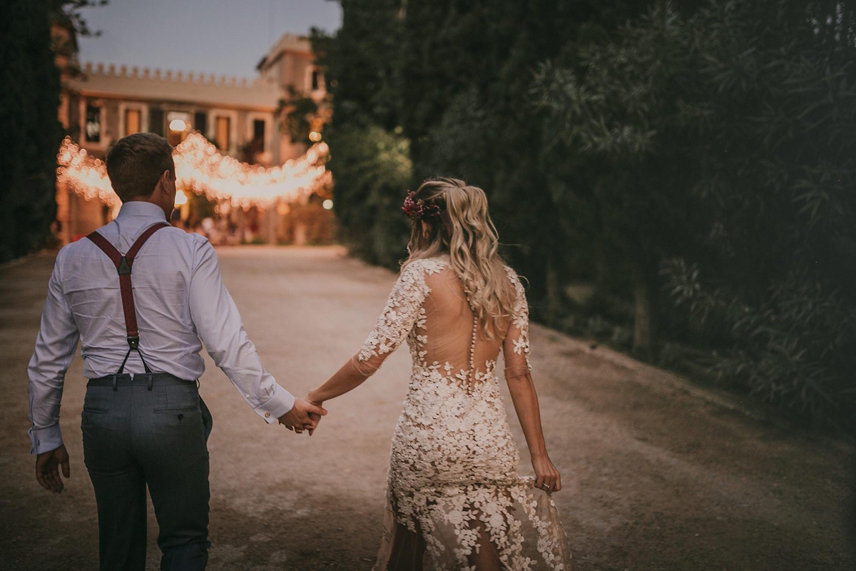 67 A daring applique gown fro a hip Alicante wedding inspired by nature