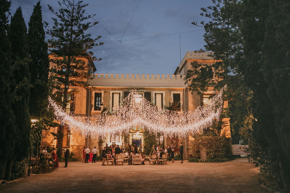 68 A daring applique gown fro a hip Alicante wedding inspired by nature