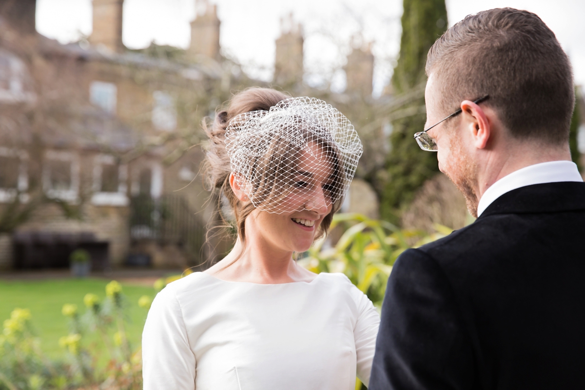 7 A 1950s inspired modern intimate wedding with a short dress by Kate Edmondson