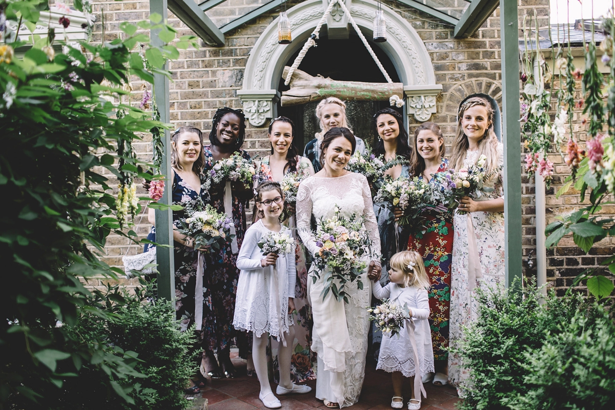 8 A Grace Loves Lace gown for a DIY garden wedding inspired by nature and flowers