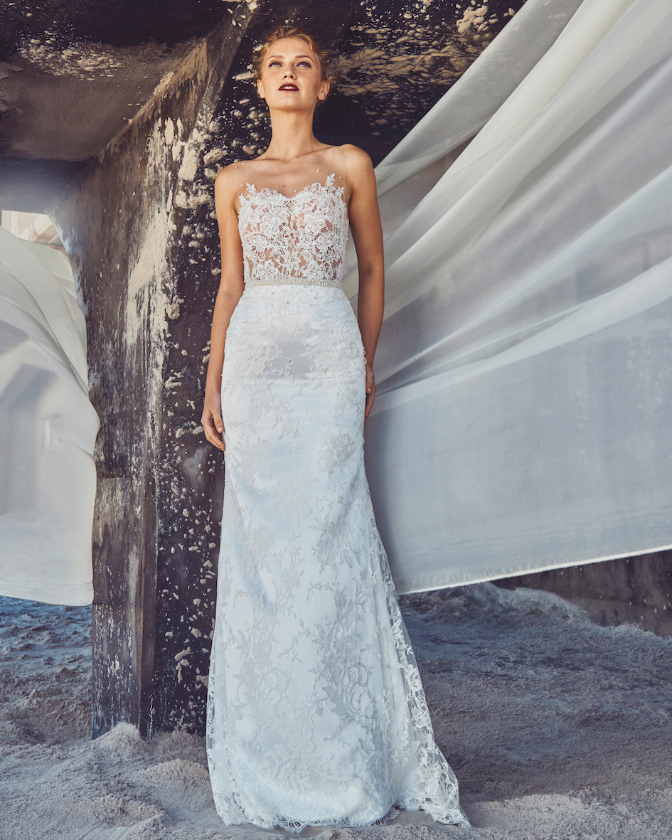 Elbeth Gillis D7317 Viane Front - Elbeth Gillis - Luxuriously handcrafted couture wedding dresses, creating soft, feminine modern bridal wear Elbeth Gillis D7317 Viane Front