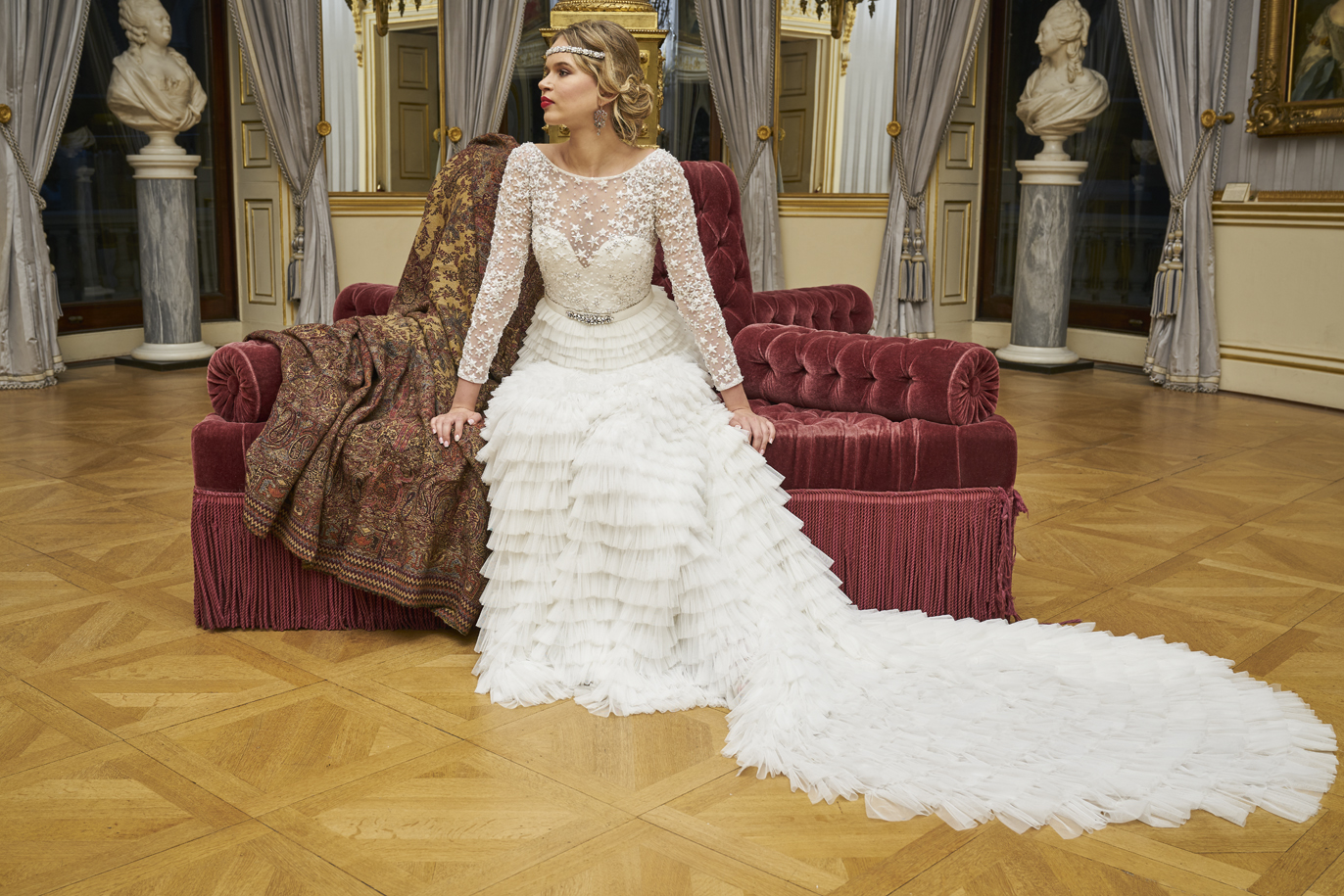 Eliza Jane Howell wedding dress Poissy