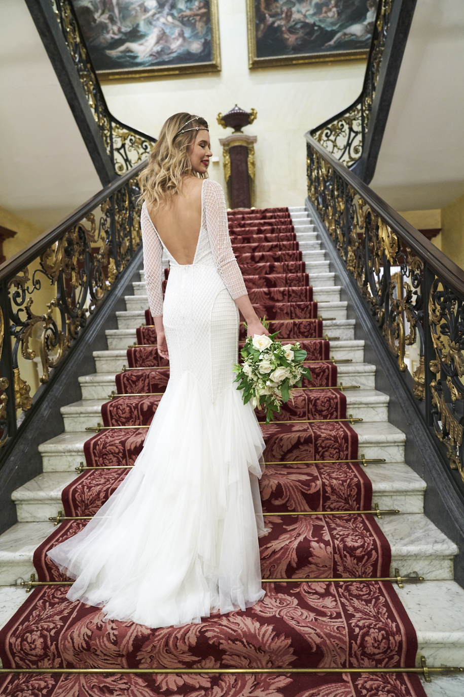 Eliza Jane Howell wedding dress Turin back