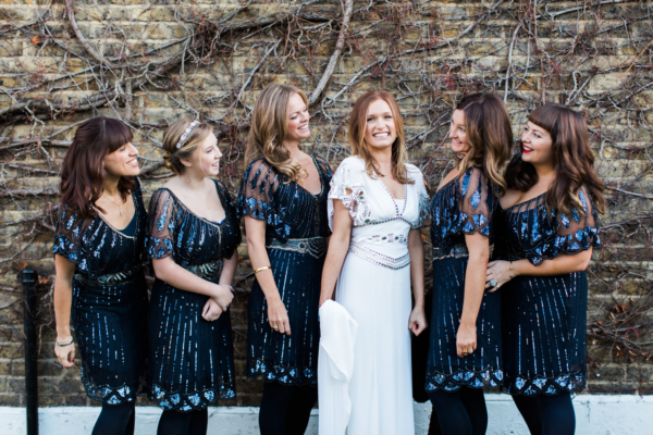 1920s-Inspired Temperley Elegance for a Sophisticated Winter Wedding in London