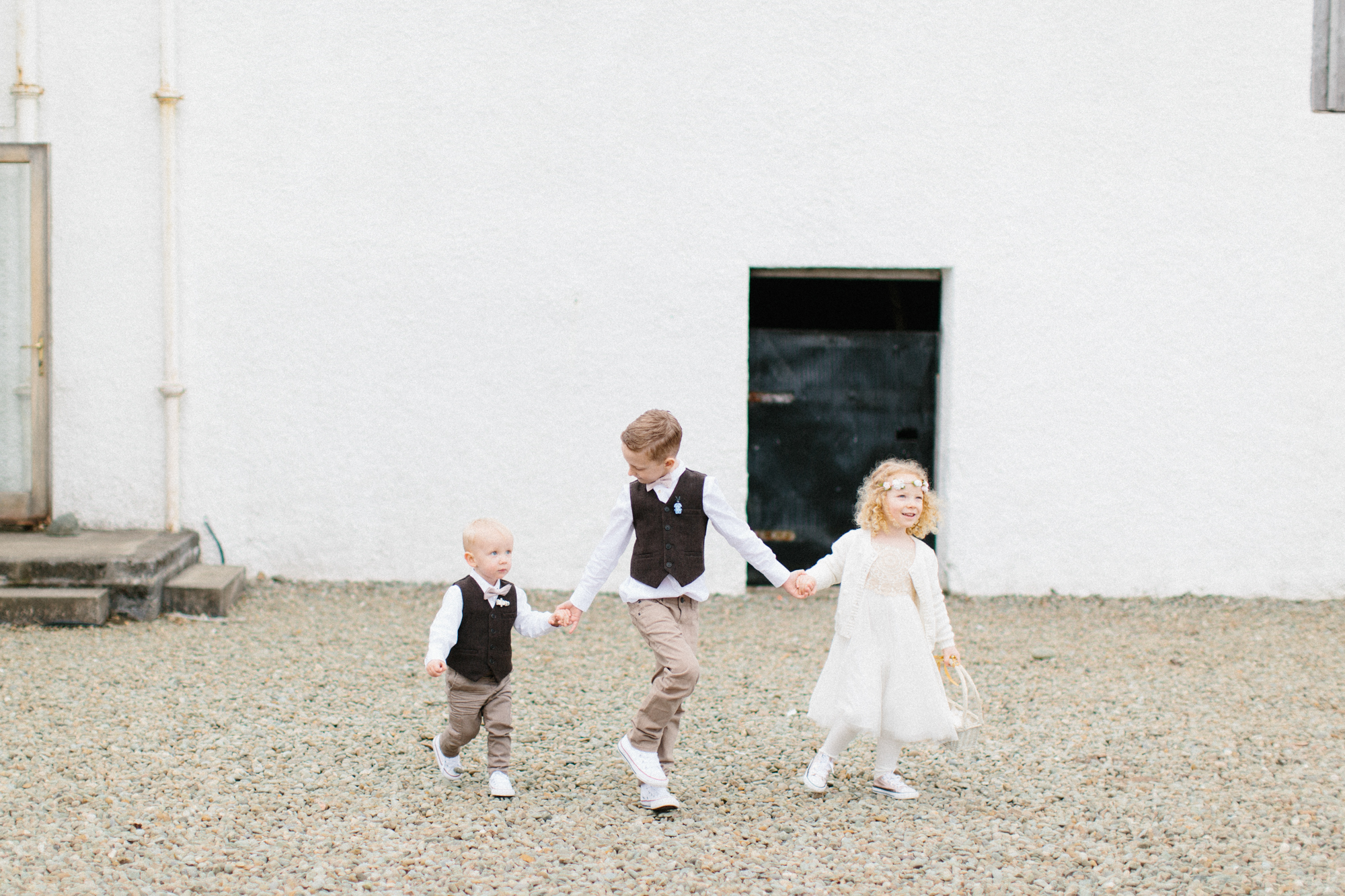 01 Children at a wedding in Crear Scotland
