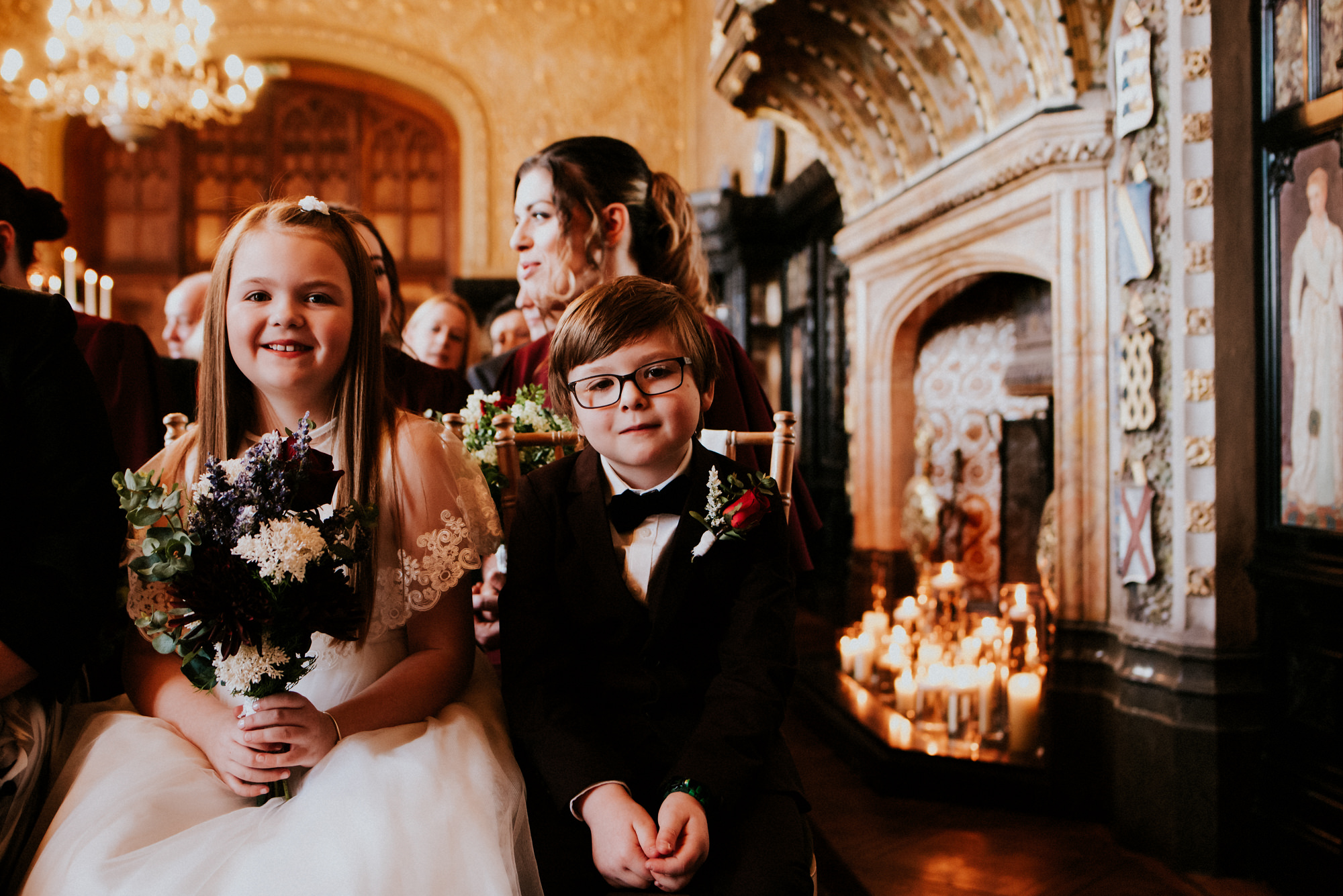 01 Cute children at at Carlton Towers wedding reception