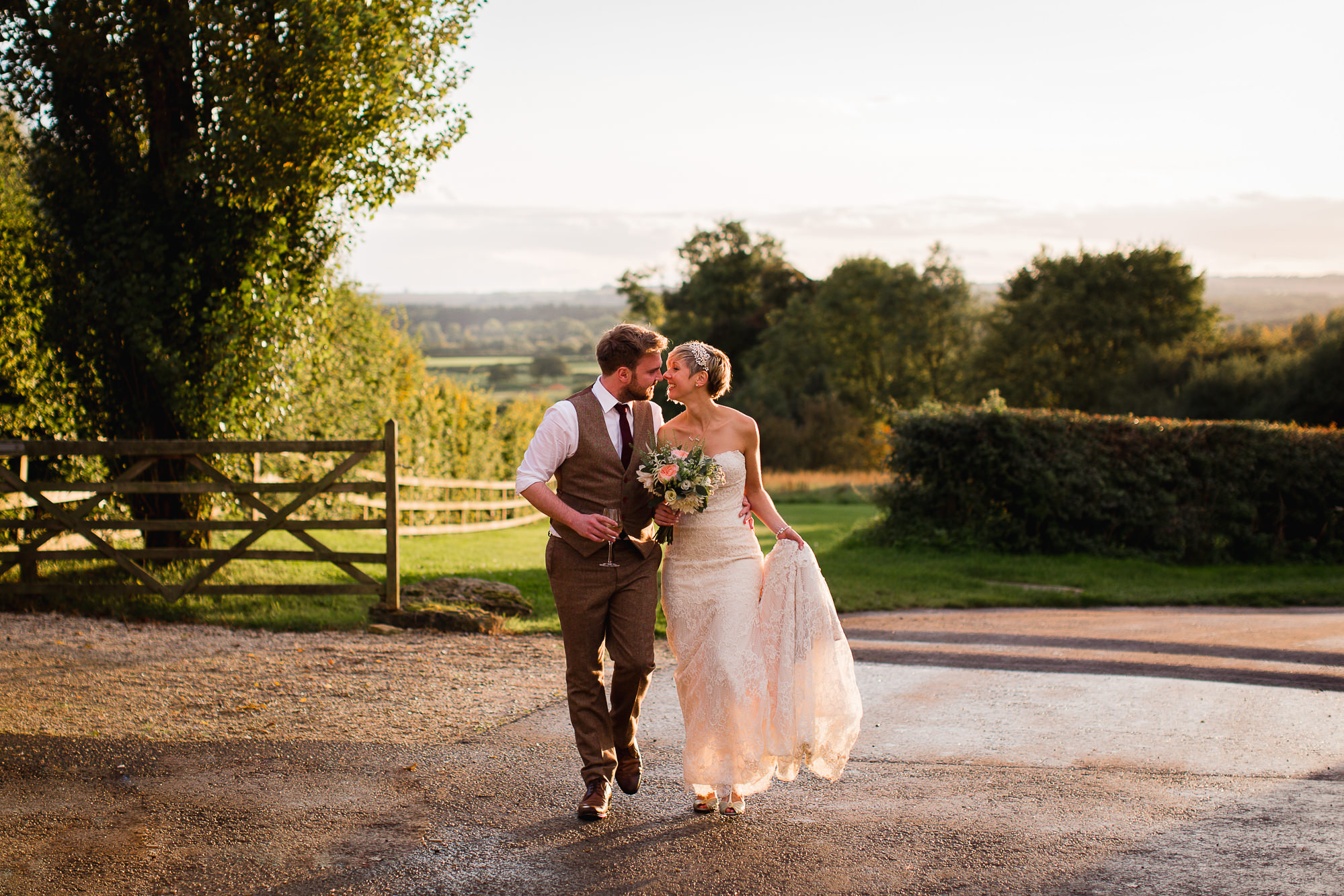 01 beautiful country wedding - An Essense of Australia Gown for a Bride with Short Hair and her Rustic Oxfordshire Barn Wedding 01 beautiful country wedding