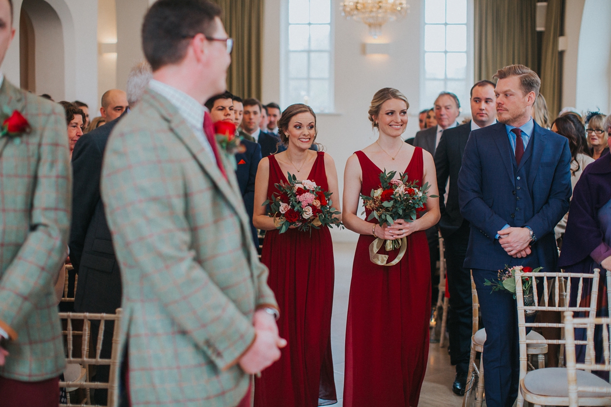 10 A Kenneth Williams gown for a rustic country house wedding on Valentines Day. Image by Lisa Webb Photography