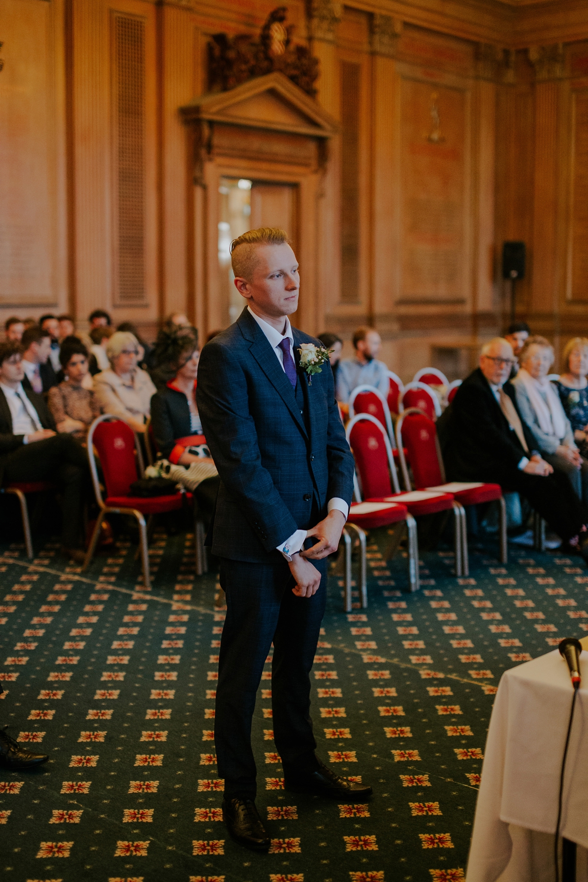 12 A Kate Beaumont dress for a modern Northern City Wedding in Leeds. Images by Jamie Sia